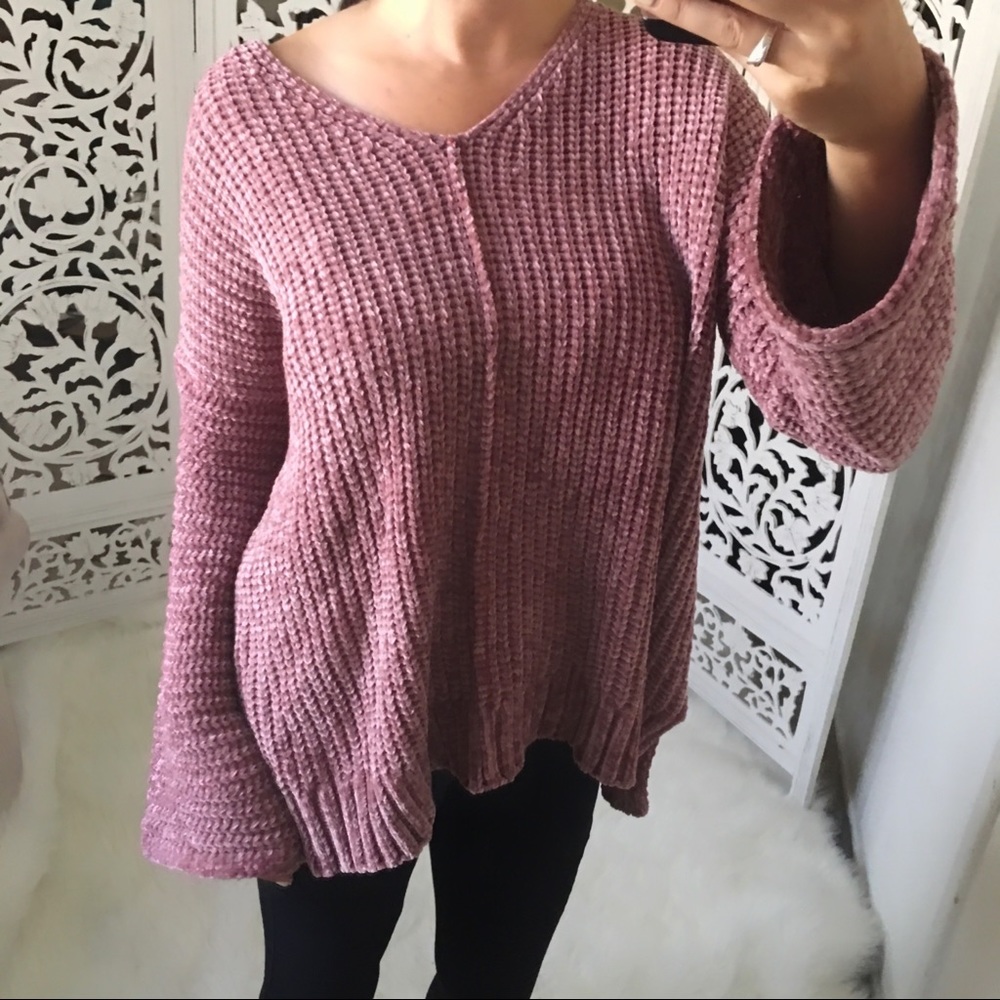 LAST 1️⃣ Soft Oversized Chenille Tunic Sweater - Picture 2 of 8